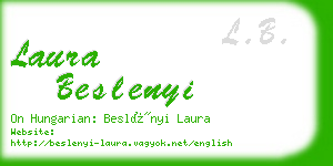 laura beslenyi business card